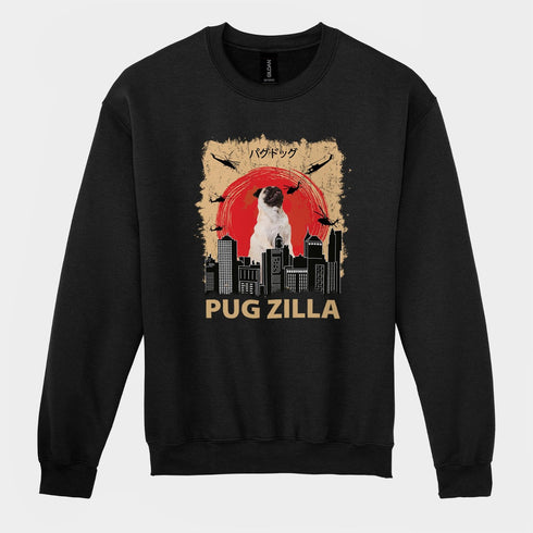 Funny Pug Sweatshirt for Women